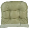 thumbnail image 3 of Klear Vu Gripper Overstuffed Universal Non-Slip Dining Chair Cushions for Kitchen Decor or Office Use, U-Shaped Skid-Proof Seat Pad, 15x15 Inches, 4 Count, Slub Celadon Green, 3 of 5