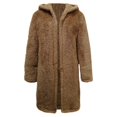 thumbnail image 3 of Ladies Lamb Wool Mid Length Cardigan Hooded Trench Coat European And Casual Coat Womens Jacket Womens Cardigan Jacket Jackets Or Women Sides Jacket Oversized Jacket Hiking Jacket Women plus Size Long, 3 of 6