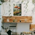 thumbnail image 4 of 1pc Iron Metal Tin Sign- Red Mushrooms and Daisy Flowers Forest Scene Wall Art- Vintage Plaque Home&amp; Garden Decor- Pre-Drilled, Waterproof, Weather Resistant- 8x12 Inch Iron, 4 of 8
