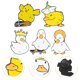 thumbnail image 2 of 1 juego de lindos broches de pato pintados, adorables insignias de solapa, alfileres de ropa con dibujos animados, 2 of 7