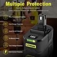 thumbnail image 5 of 1-Pack Upgraded 8.0Ah Replacement for Ryobi Battery 18V Compatible with P109 P108 P107 P105 P104 P103 P102 Battery, 5 of 7