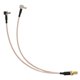 thumbnail image 2 of 8 inch SMA Female to Y type 2 X TS9 Angle Male Connector Splitter Combiner Cable,gold&silver, 2 of 5