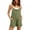 #H-Green, variant on Short Jumpsuits for Women Summer Casual Strap Tied Open Back Sleeveless Loose Fit Rompers with Side Pockets,White,Size L