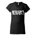 thumbnail image 2 of Wild Bobby Believe Bigfoot Aliens Women Standard V-Neck Tee, 2 of 6