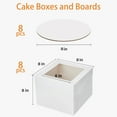 thumbnail image 6 of Livease Cake Boxes 8x8x8 Inches with Boards, 8 Pack White Bakery Boxes with Window, Cake Carrier, 6 of 8