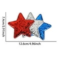 thumbnail image 3 of Independence Day Hair Accessories Sequin Star Barrettes for Women and Girls Festive Patriotic Hair Clips, 3 of 7
