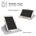 thumbnail image 4 of Labanema 9.6" Samsung Galaxy Tab E 9.6 T560 Case, 360 Degree Rotary Stand 9.6" Samsung Galaxy Tab E 9.6 T560 Cover, Protective Case for 9.6" Samsung Galaxy Tab E 9.6 T560 (Map White), 4 of 7