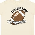 thumbnail image 4 of Inktastic Football Like a Girl Girls Toddler T-Shirt, 4 of 5