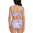 thumbnail image 3 of Honeii Winter With Snowflakes Print Women’s Bikini Set,Two Piece Swimsuit Bathing Suits,Stylish High Elasticity Swimwear for Beach and Pool, 3 of 5