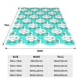 thumbnail image 3 of Honeii Strong Goose Print Fleece Blanket - Throw Blanket for Bed, Sofa, Couch, Camping, and Travel , Microplush Ultra Soft Warm Blanket-60"x50", 3 of 7