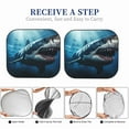 thumbnail image 6 of Hirioo 3D Realistic Shark for 2PCS Windshield Sun Shade Foldable | Front Windshield Shade for Sun, Heat and UV Rays-Small, 6 of 6