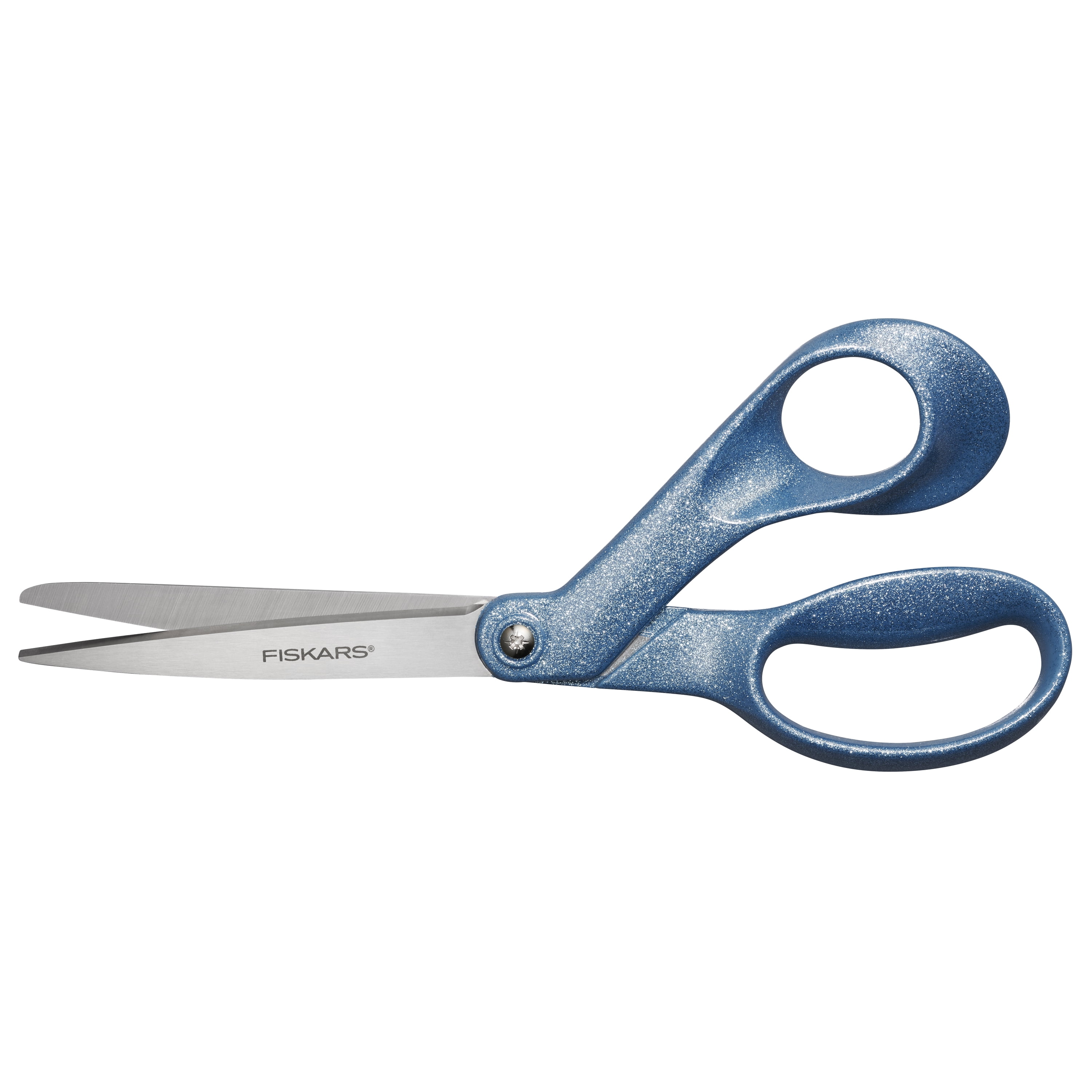 (3 pack) Fiskars 8" Fashion Glitter Explore Scissors, Digital Cloud, Light Blue