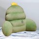 thumbnail image 5 of Cojín de respaldo de almohada, cojín de cintura de felpa suave, cojín de silla para dormitorio Verde, 5 of 7
