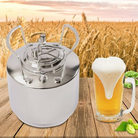 Stainless Steel 1.6 Gallon Mini Ball Lock Keg System for Small Batch HomeBrewing