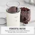 thumbnail image 4 of Martha Stewart 2-in-1 Electric Coffee & Spice Grinder, 2.5oz, Linen Cream, 4 of 16