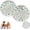 2Pcs 12in, variant on DIY Stepping Stone Kit Handprint Footprint, Mix and Mold Stepping Stone Kit, DIY Large Hand Print Stepping Stone Kits, Includes 1 Mold, 26 Letter Stamps, and Colored Pebbles (8 in)