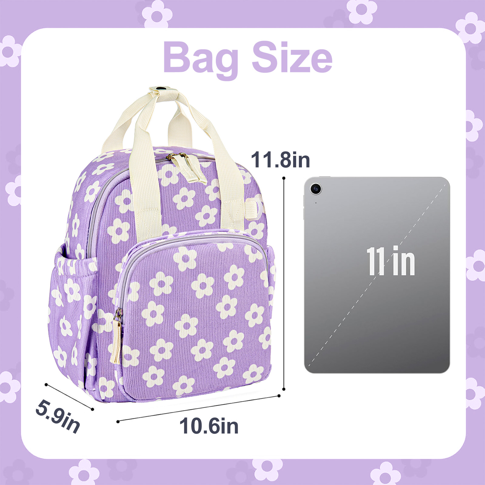 Mochila para niños pequeños de 2-4 años, linda, de 12 pulgadas, para preescolar y guardería, para niñas 3