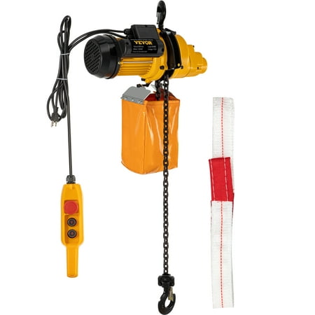 

VEVOR Lift Electric Hoist 1100 lbs Electric Winch w/ 10ft Wired Remote Control 110V Overhead Crane Garage Ceiling Pulley Winch of 14.8ft Lift Height Used In Factories Warehouses Construction