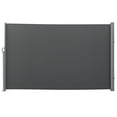 thumbnail image 1 of Outsunny Auvent Latéral Rétractable 118 Pouces x 71 Pouces Paravent Pliant Gris, 1 of 10