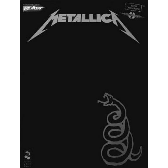 Metallica Black Album Guitar Tab Songbook with 12 Metallica Album Hits, (Paperback)