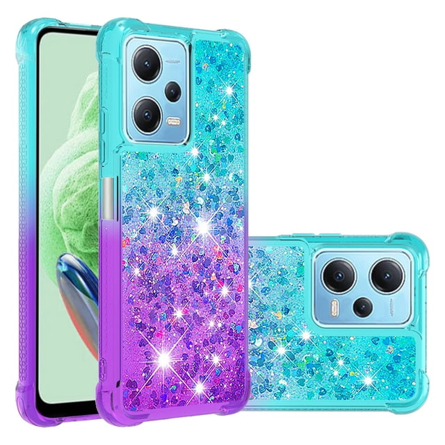 Funda para Xiaomi Redmi Note 12 4G Transparente con Brillos Carcasa Protectora Antigolpes con Glitter Brillante