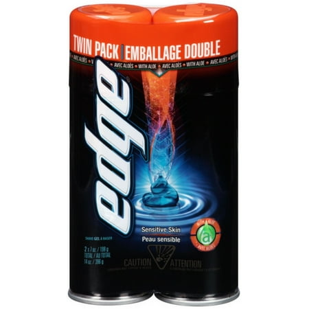 2 Pack - Edge Shave Gel  Sensitive Skin 7 oz each  2 ea