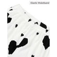 thumbnail image 5 of Gustave Summer Pajama Sets for Women 2 Piece Pjs Ruffle Cami Tops and Shorts Cute Heart Print Camisole Lounge Set Sleepwear Nightwear, Black, M, 5 of 7
