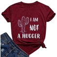 thumbnail image 1 of YourTops T-Shirt Femme Pas un Câlin Cactus, 1 of 2