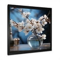 thumbnail image 2 of Designart "Solo Gentle Grey Bluebonnet" Blue Bonnets Picture Framed Canvas Prints, 2 of 5