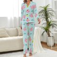 thumbnail image 2 of Top-kevin Latkes Love Challah Season Women's Long-Sleeve Shirt And Full-Length Bottom Pajama Set, 2 of 12