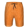 thumbnail image 4 of Yiaed Orange Glitter2 Print Men's Swim Trunks with Lining Quick Dry Sports Shorts Beach Shorts Boardshorts-3X-Large, 4 of 5
