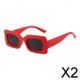 thumbnail image 1 of 2x Gafas de Conducción Modernas - Gafas de Sol Protectoras para Exteriores Verano Mujeres Hombres Gafas de Sol Rectangulares para Viajes Fiesta Compra 2 piezas, 1 of 8