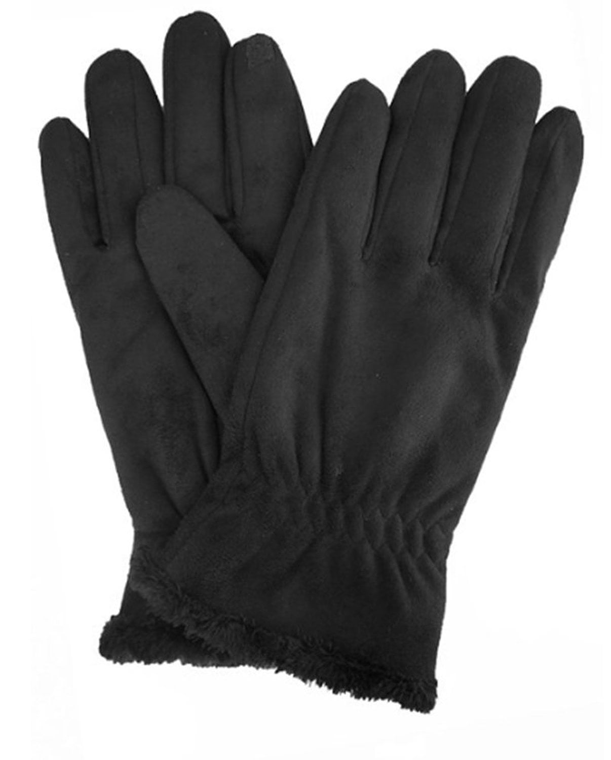 Isotoner Isotoner Women's Faux Suede SmarTouch Gloves, XLarge, Black
