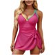 thumbnail image 1 of Trajes de Baño de Bikini de Mujer Moda Casual Cuello en V Bloqueo de la Carne Traje de Baño de Una Pieza sin Espalda Mujeres para las Vacaciones, la Natación, la Piscina, la Playa, 1 of 5