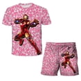 thumbnail image 1 of Marvel The Avengers Capitán América Hulk Spiderman Outfit Conjuntos de ropa para niños Baby Boys Girls Top Shorts 2 piezas Trajes para Children13T Gao Jinjia LED, 1 of 2