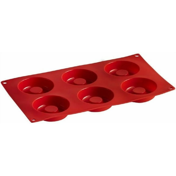 TrueCraftware- Savarin Silicone Baking Pan Egg Mold 6 Cavities 2.1 oz each cup- Nonstick Food Grade Cupcake Pan Baking Pan for Muffins Cupcakes Egg Bites Mold Chocolate Molds