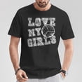 thumbnail image 2 of I Love My Girls Volleyball For Moms Dad & Coaches T-Shirt Supportive Sports Fan Family Team Player Graphic Tee Casual Comfortable Cotton Unisex Athletic Appreciation Apparel, 2 of 3