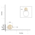thumbnail image 4 of ANGARA Golden South Sea Cultured Pearl and Diamond Bypass Ring in 14K White Gold for Women | June Birthstone, Birthday, Anniversary, Jewelry Gift for Women | Pearl Ring, 4 of 8