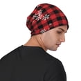 thumbnail image 4 of Gaeub Red Buffalo Plaid Print Beanie Hats for Men Women,Winter Caps,Knit Cuffed Beanie,Cuffed Cap,Great for Winter Activities, 4 of 7