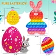 thumbnail image 4 of Easter Pop It & Bubble Machine Toy Set, 3-Pack Rainbow Bunny, Chicken & Egg Fidget Toys & Bunny Easter Egg Bubble Maker, Easter Gift Set for Kids 3+, 4 of 6