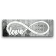 thumbnail image 2 of Personalized Infinite Love Canvas Print, 2 of 3