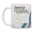 thumbnail image 2 of ThisWear Dentist Gifts Dentists Make The World Brighter One Smile At A Time Dentist Coffee Mug Floral, 2 of 4