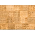thumbnail image 1 of Ahgly Company Indoor Rectangle Patchwork Orange Transitional Area Rugs, 2' x 4', 1 of 1