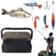 thumbnail image 5 of Caja Plástico para Cebo Herramientas Pesca Contenedor Aparejos Multifunción Acc (L Marrón), 5 of 9