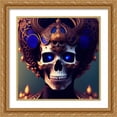 thumbnail image 2 of Stephen Chambers 20x20 Gold Ornate Wood Framed With Double Matting Wall Art Titled - Skull 92, 2 of 6