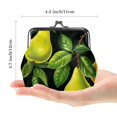 thumbnail image 2 of Pear Travel Wallet - 0.7 Microfiber Coin Purse with Zinc Alloy Jaws, 4.3x4.7 in/11x12 cm - Organizer for Travel Essentials and Documents, 2 of 7