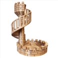thumbnail image 1 of Torre del Castillo de Dados Torre de Dados Escaleras del Castillo para Adornos de Torre de Escritorio Tema del Castillo Romano Antiguo Dados Torre Rodante D, 1 of 5