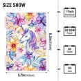 thumbnail image 3 of Flowers Unicorn Ring Binder Notebook Journey Note Diary College Ruled Spiral Notebook Study Loose Leaf Paper A5 60 Pages, 3 of 8