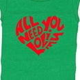 thumbnail image 4 of Inktastic All You Need is Love Red Heart Shape Boys or Girls Baby Bodysuit, 4 of 5