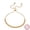 Gold, variant on Italian 925 Sterling Silver Adjustable Sliding Chopin Chain Bracelet for Women, Handmade in Italy
